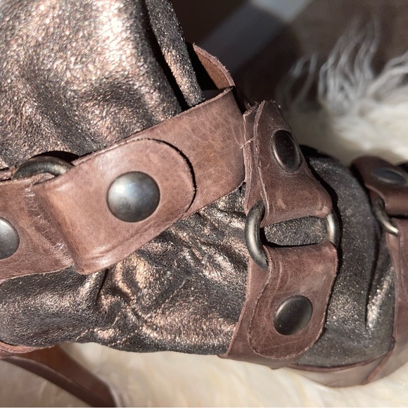 Vera Wang Lavender Greta Brown Open Toe Platform Ankle Boot - Picture 8 of 9